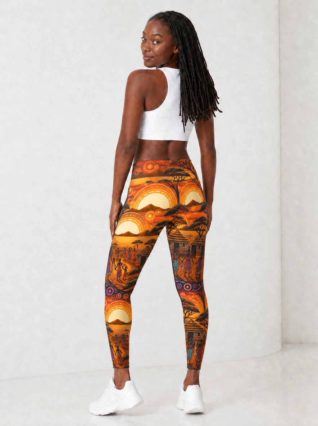 "Kijiji" Leggings — full body view on model