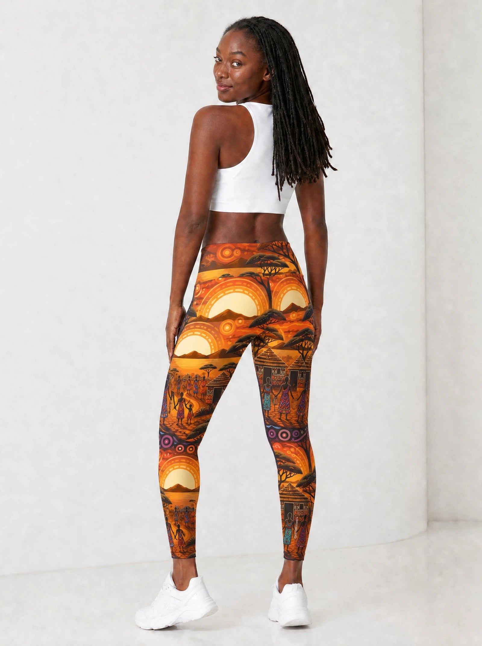 "Kijiji" Leggings — full body view on model