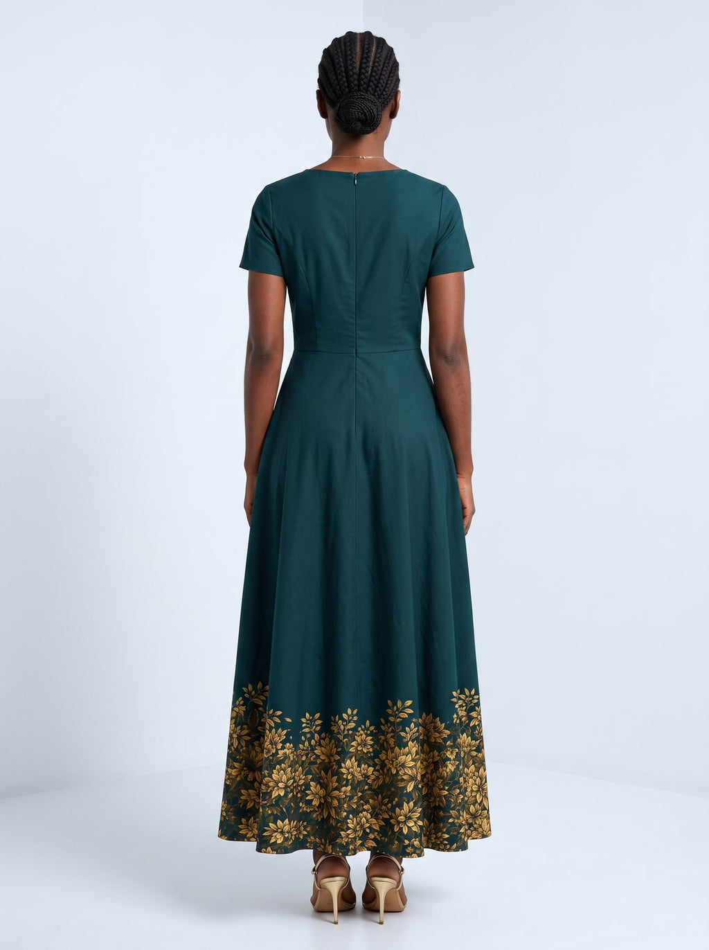"Imara" Short Sleeve Maxi Dress
