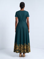 "Imara" Short Sleeve Maxi Dress