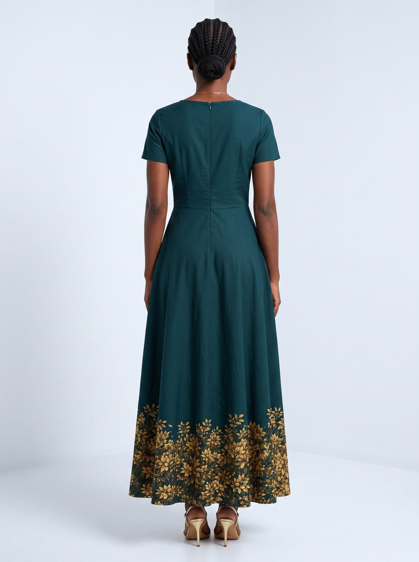 "Imara" Short Sleeve Maxi Dress