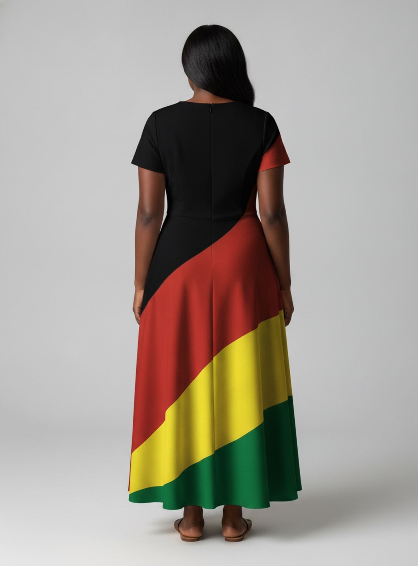 Black History Short Sleeve Maxi Dress