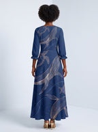 "Pwani" Long Sleeve Maxi Dress