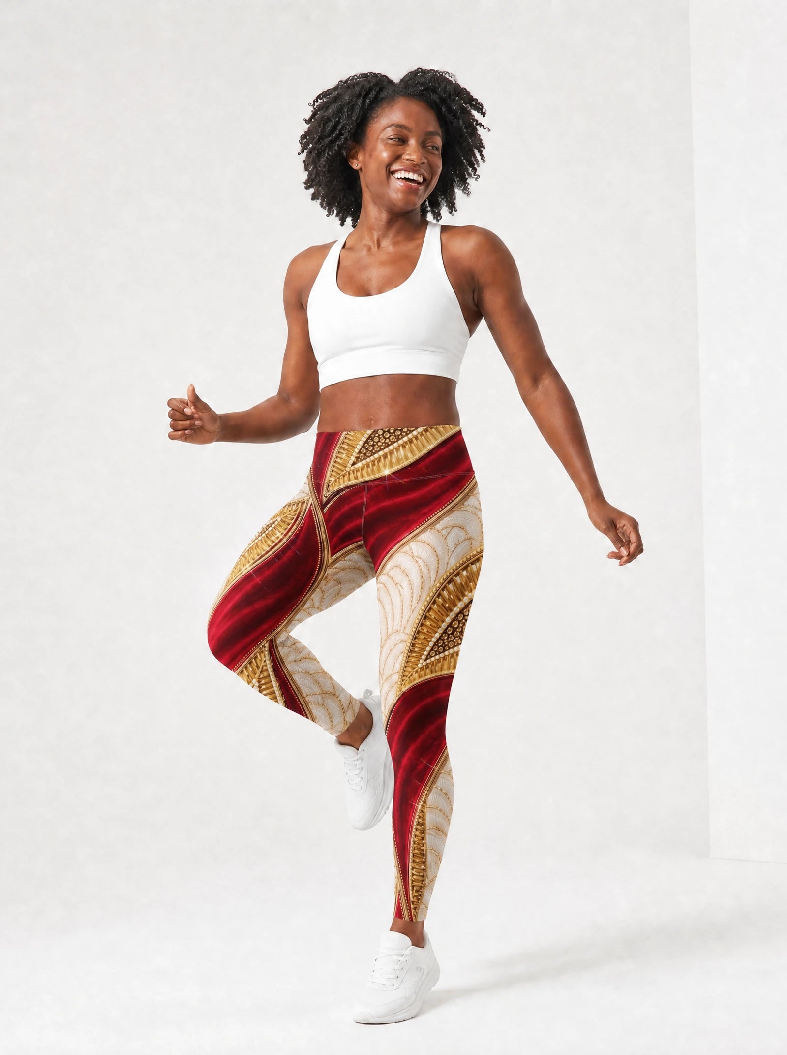 "Utukufu" Leggings — full body view on model