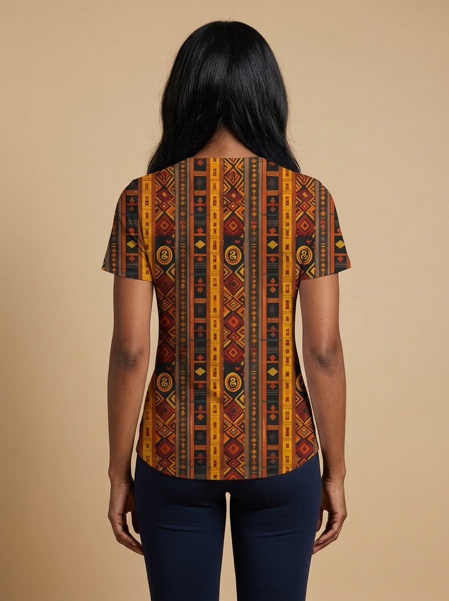 Melanin Radiance V-Neck T-Shirt