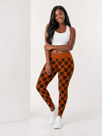 "Paka" Halloween Leggings — full length on model