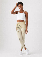 Gorgeous Black Queen Leggings — full body view on model