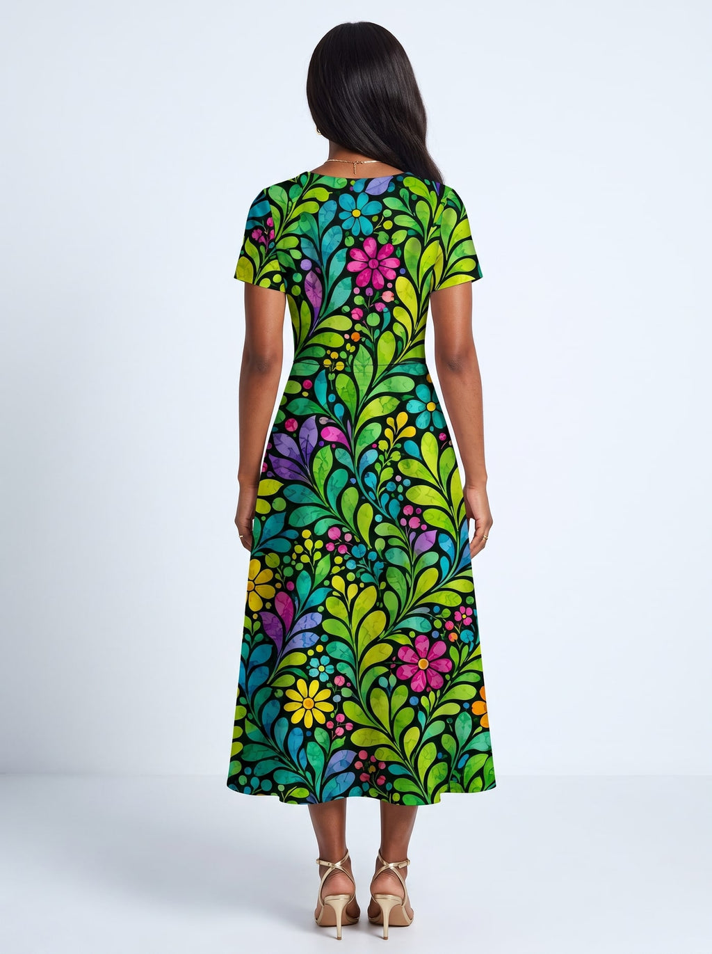 "Zumaridi" Sweetheart Midi Dress
