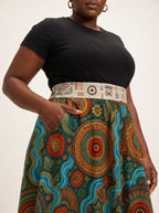 "Mto" Twirl Skirt — close-up of the waistband and side pocket