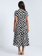 "Zamu" Sweetheart Midi Dress