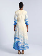 "Samaki" Long Sleeve Maxi Dress