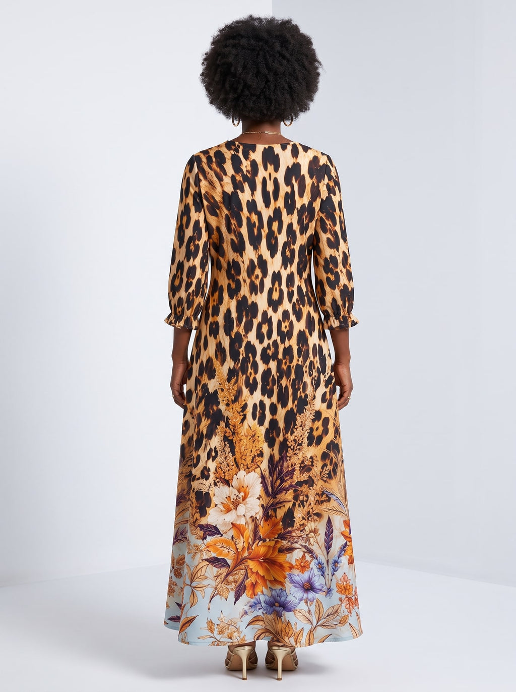 "Madoa" Long Sleeve Maxi Dress