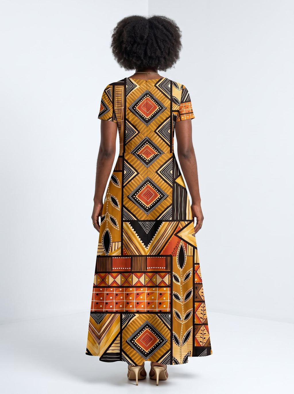"Ardhi" Short Sleeve Maxi Dress