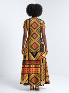 "Ardhi" Short Sleeve Maxi Dress