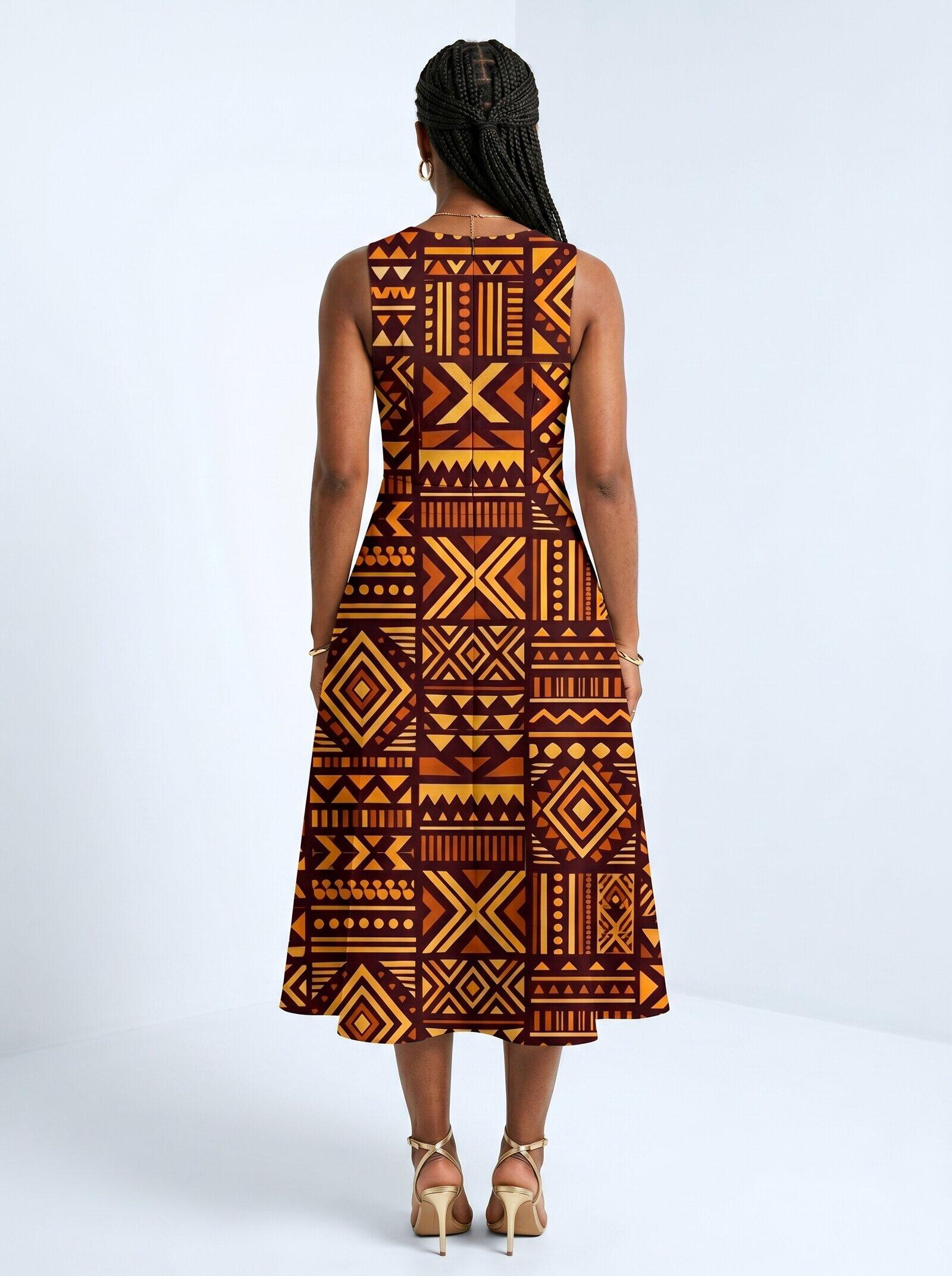 Mudcloth Corset Dress