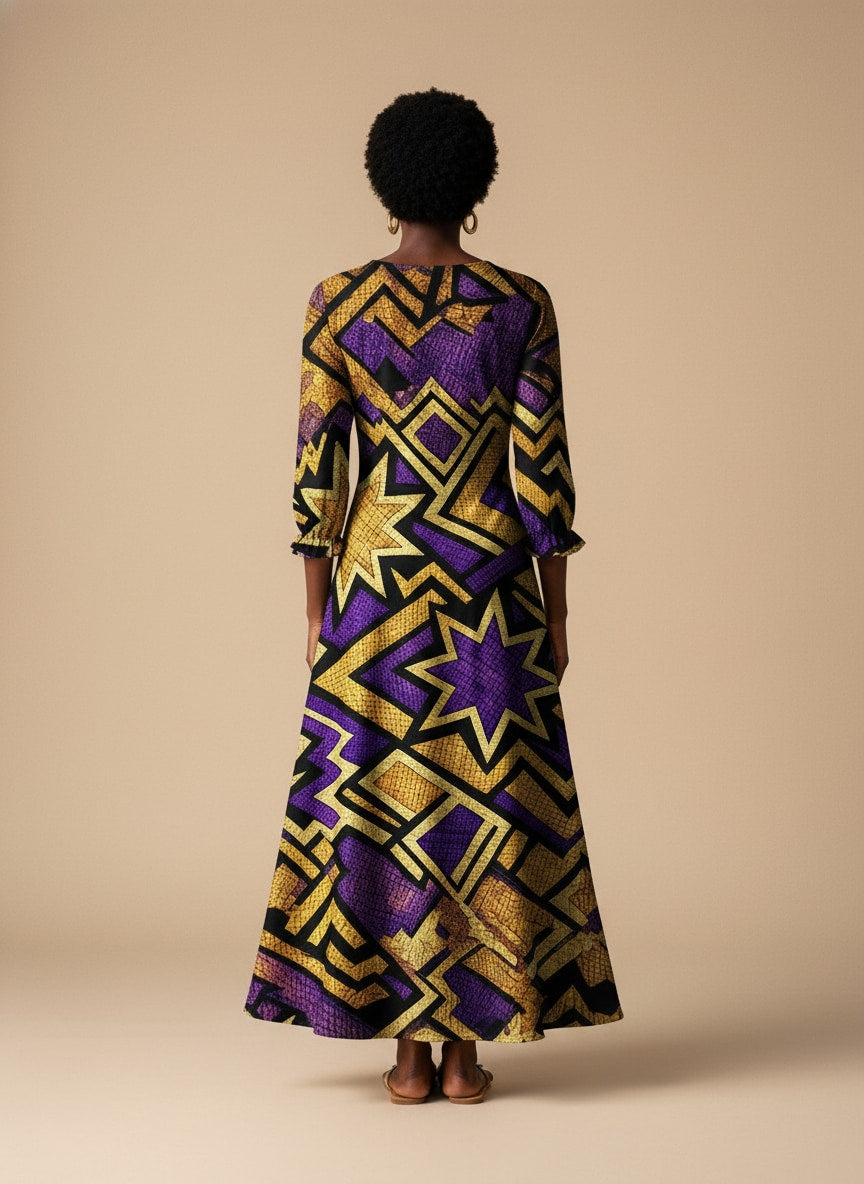 Sheba Long Sleeve Maxi Dress