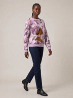 "Yungi" Sweatshirt — three-quarter view on model