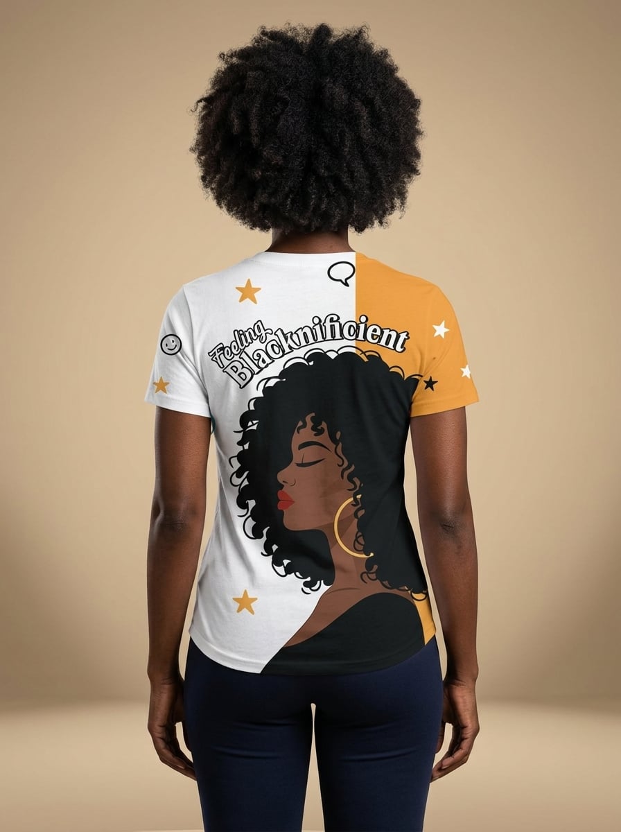 Feeling Blacknificient V-neck T-shirt