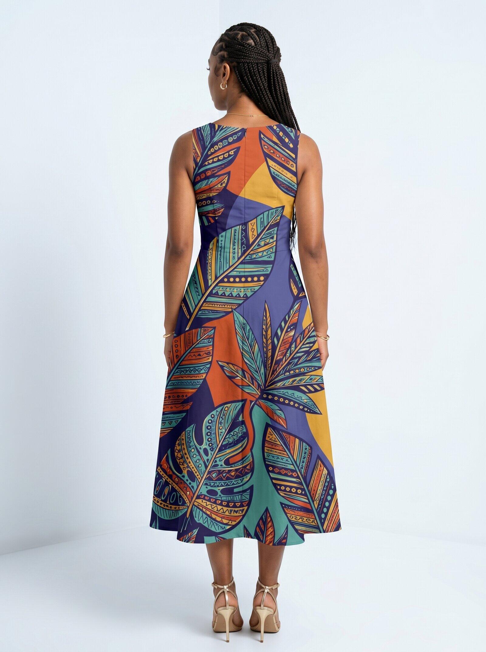 "Majani" Corset Dress