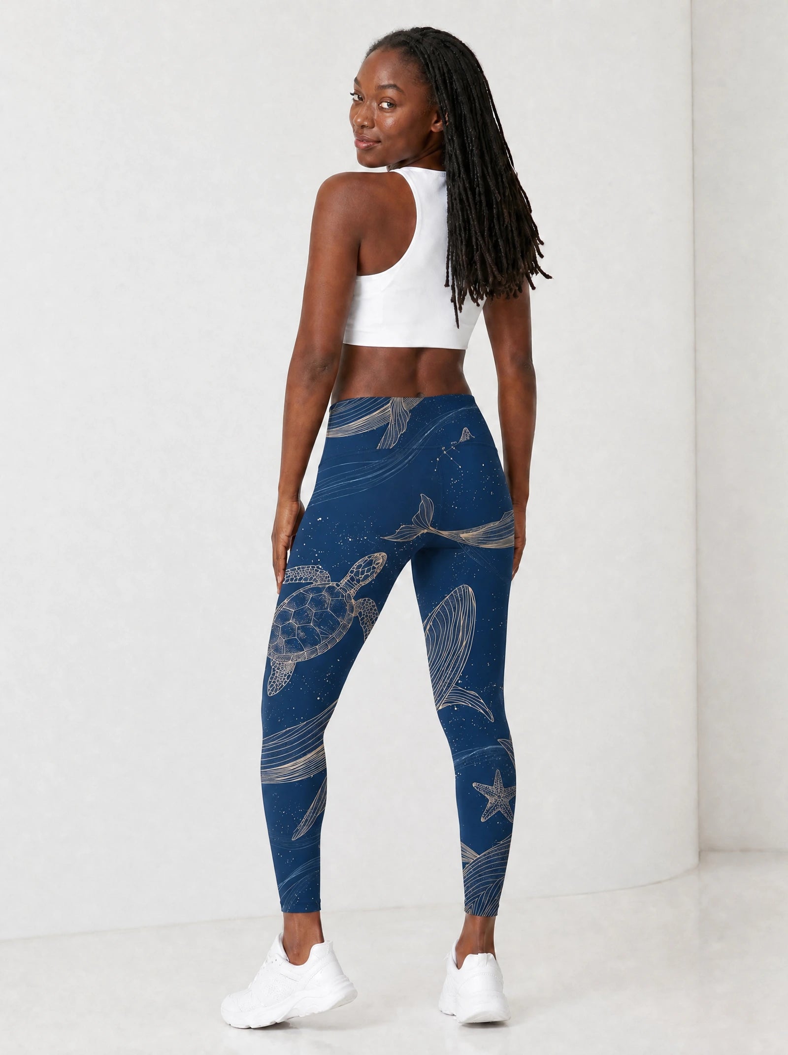 "Pwani" Leggings — full body view on model