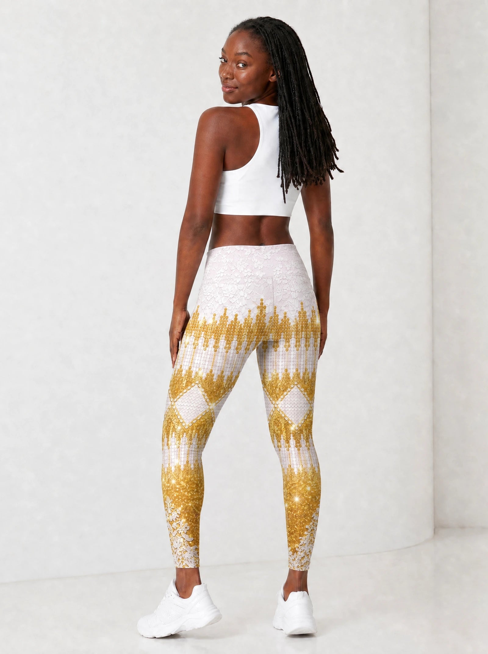 "Mwangaza" Leggings — full body view on model