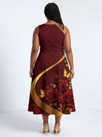 "August Girl Roses" Corset Dress