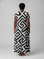 "Zamu" Short Sleeve Maxi Dress
