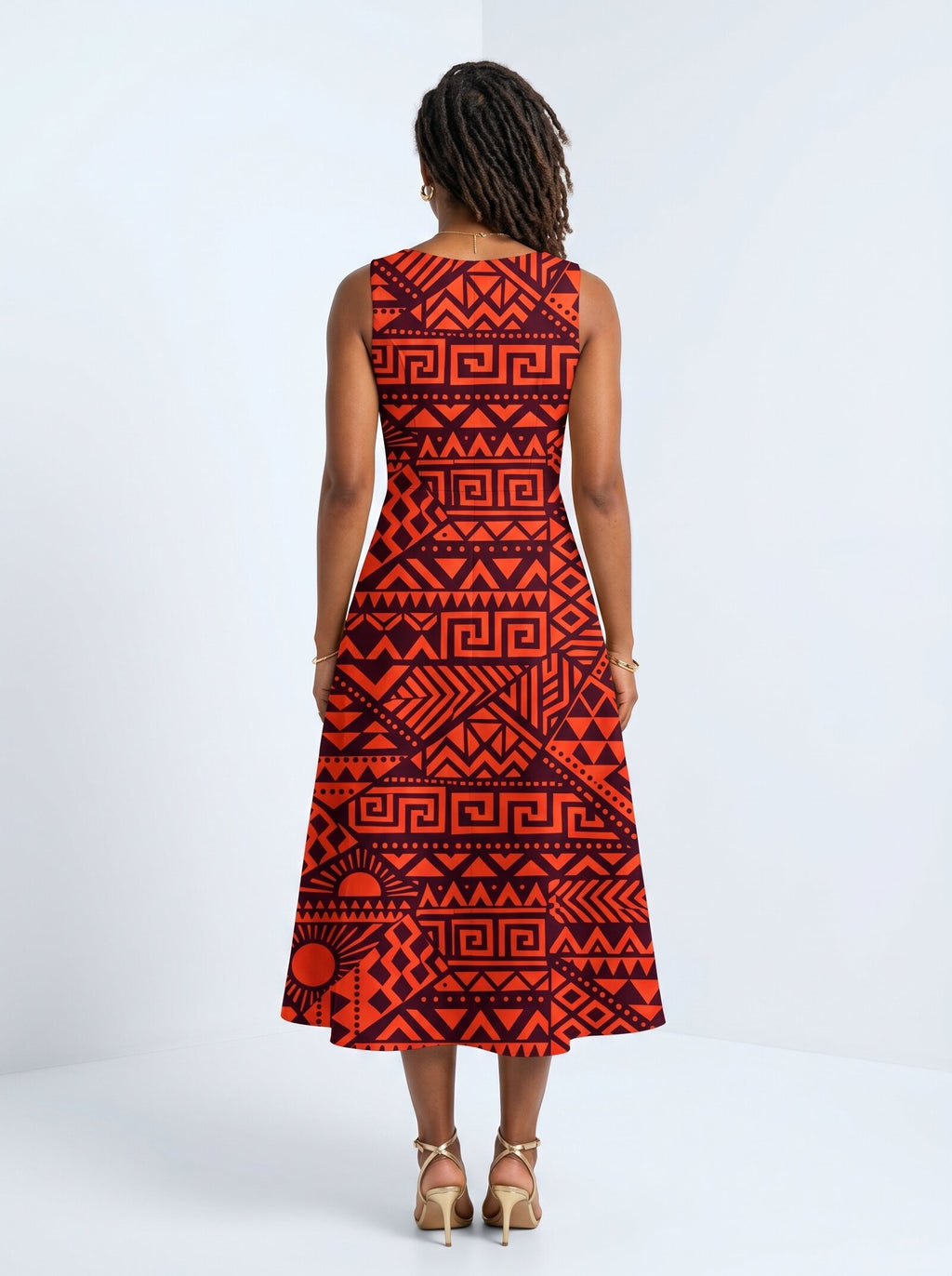 "Shaka" Burgundy Corset Dress
