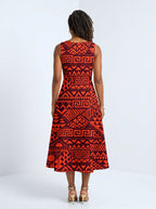 "Shaka" Burgundy Corset Dress