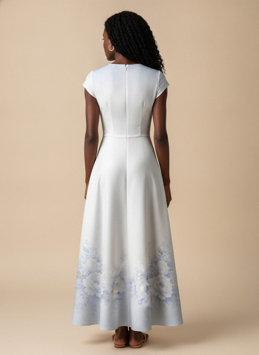 "Neema" Short Sleeve Maxi Dress