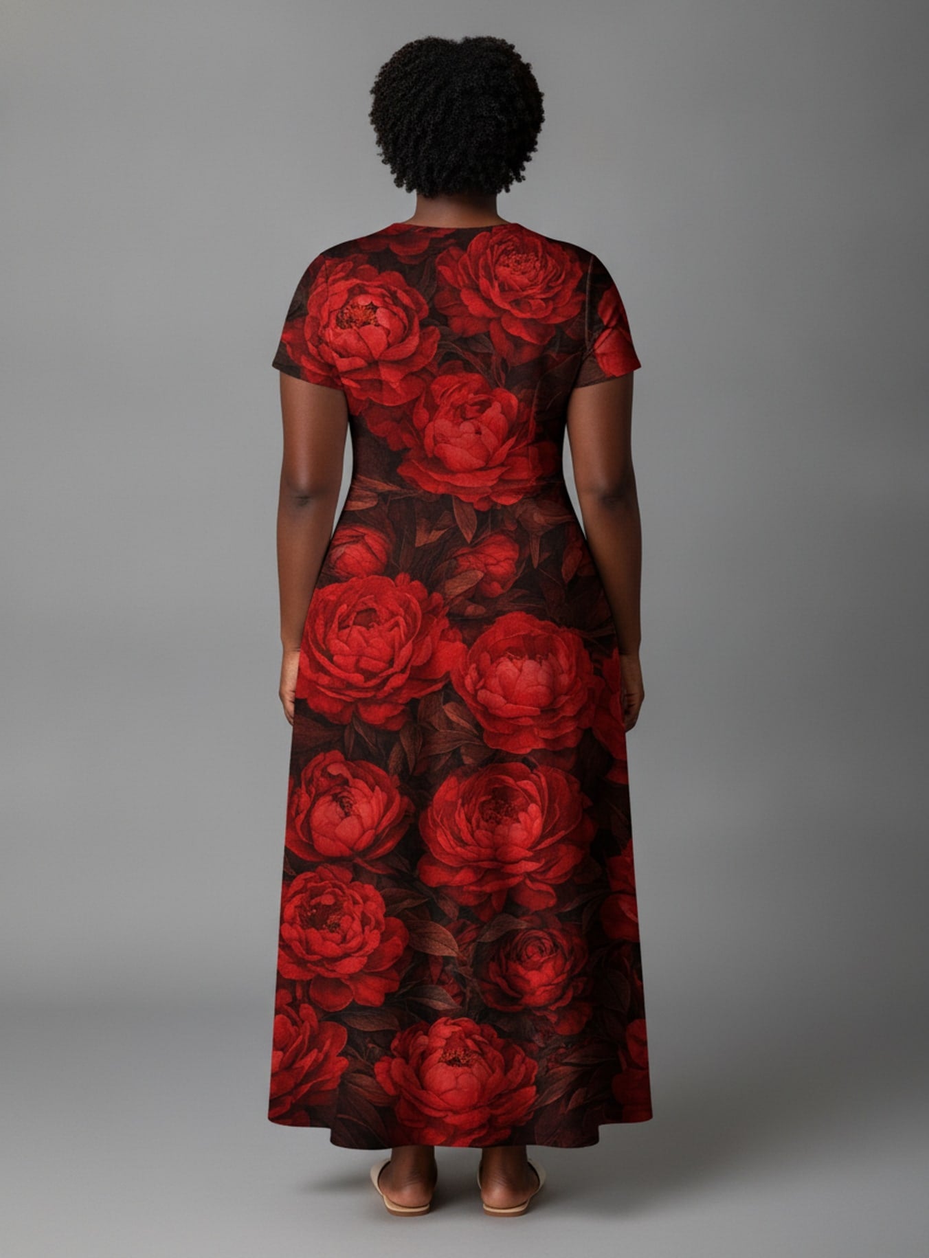 "Tosha" Short Sleeve Maxi Dress