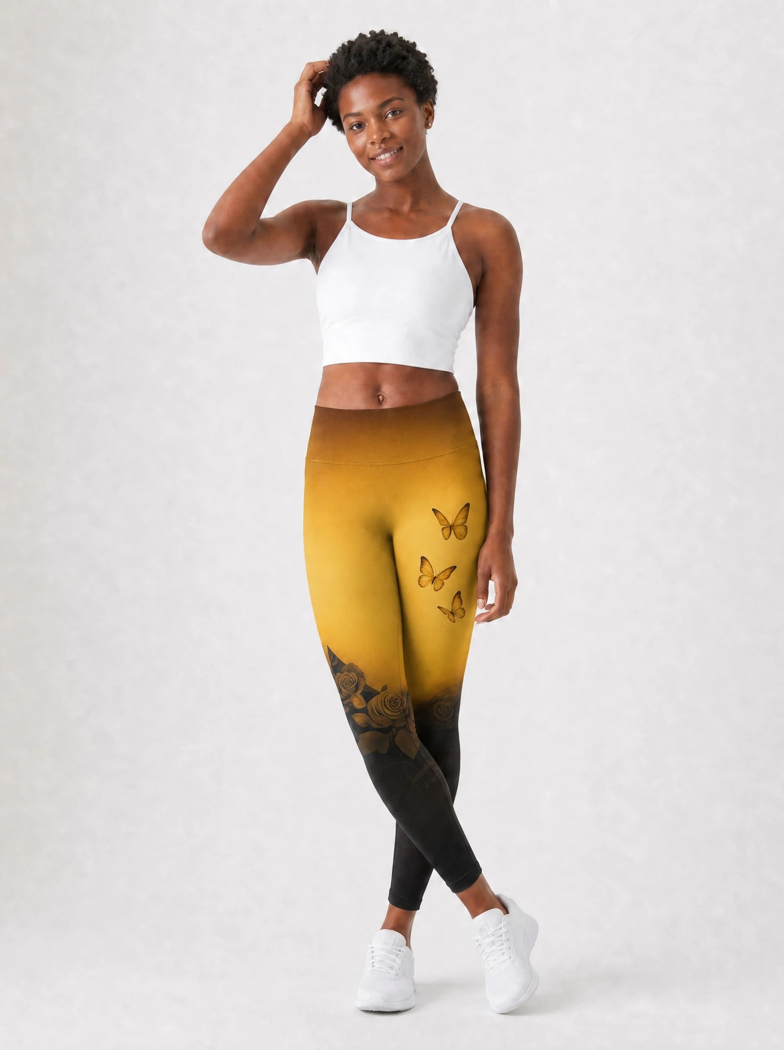 "Iyanu" Leggings — full body view on model