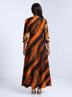"Moto" Long Sleeve Maxi Dress