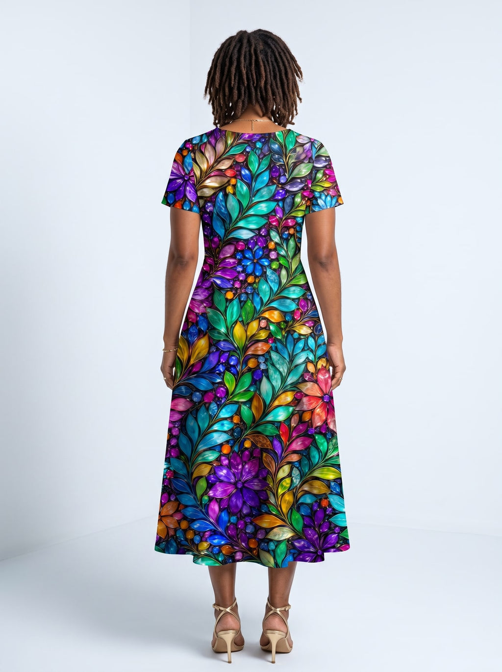 "Upinde" Sweetheart Midi Dress