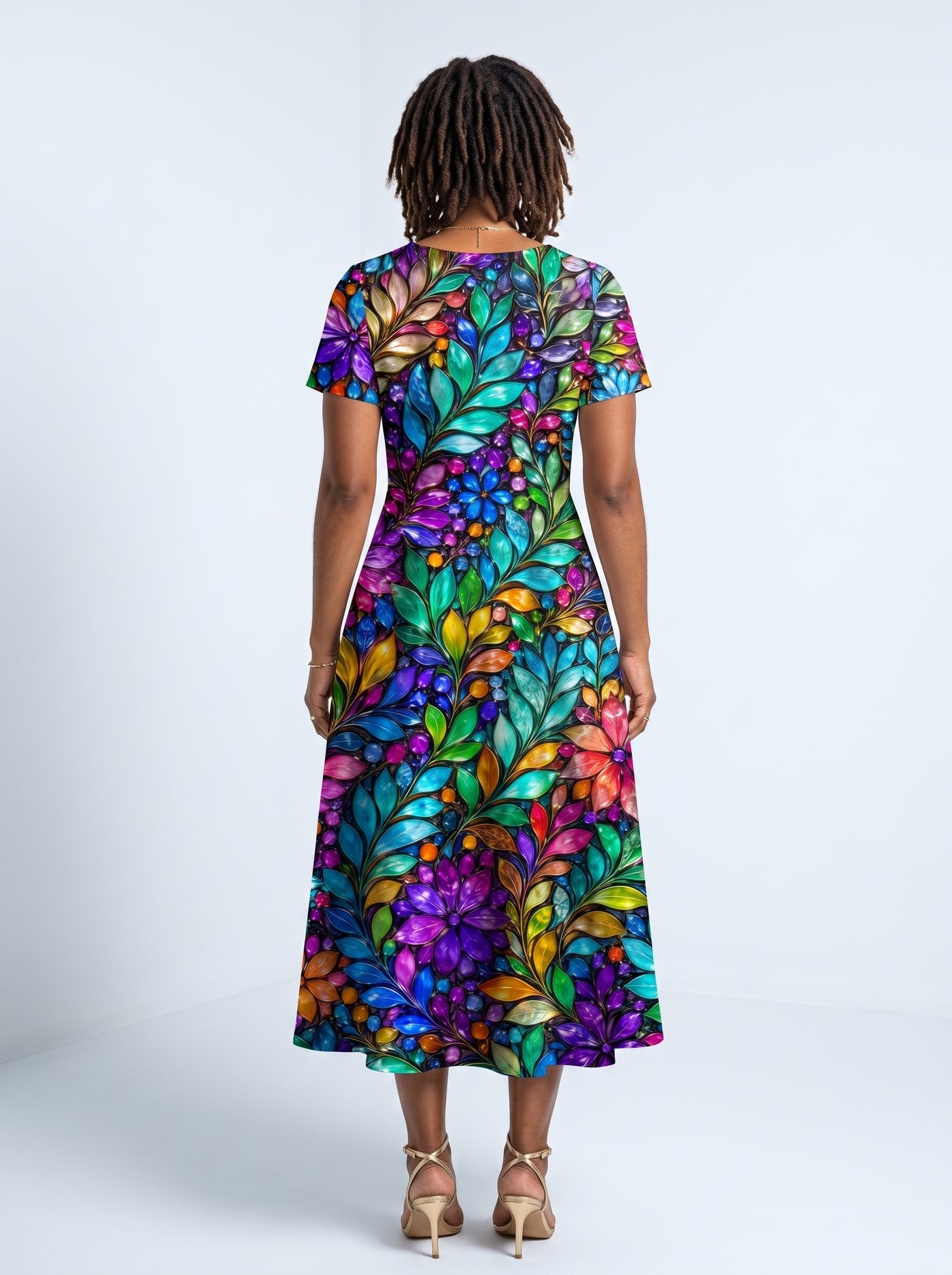 "Upinde" Sweetheart Midi Dress