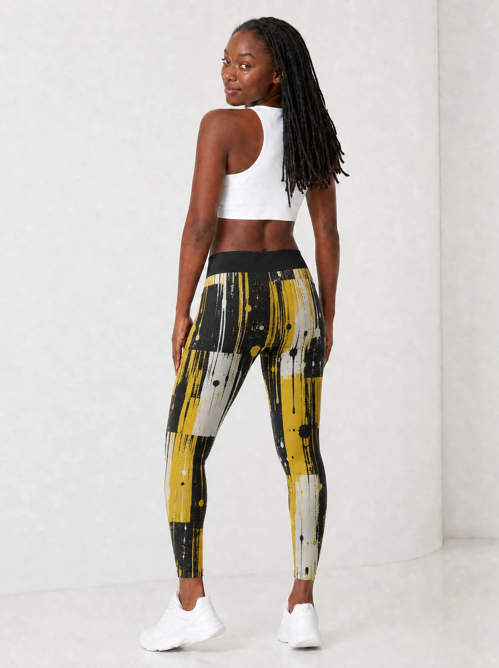 "Mvua" Leggings — full body view on model