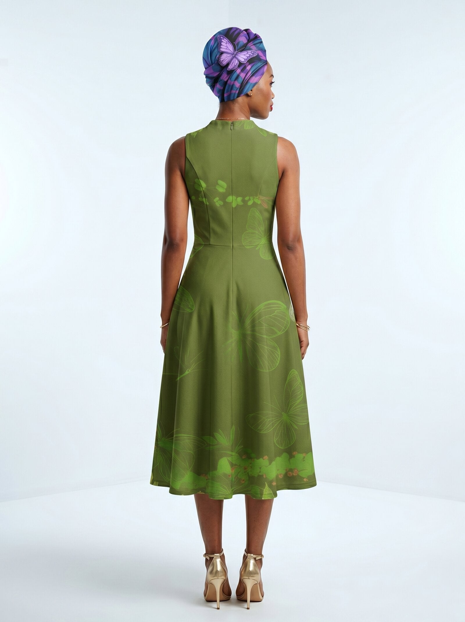 "Green Orchid" Corset Dress