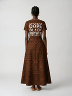 Dope Black Mom Short Sleeve Maxi Dress Promo
