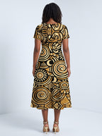 "Sahara" Sweetheart Midi Dress