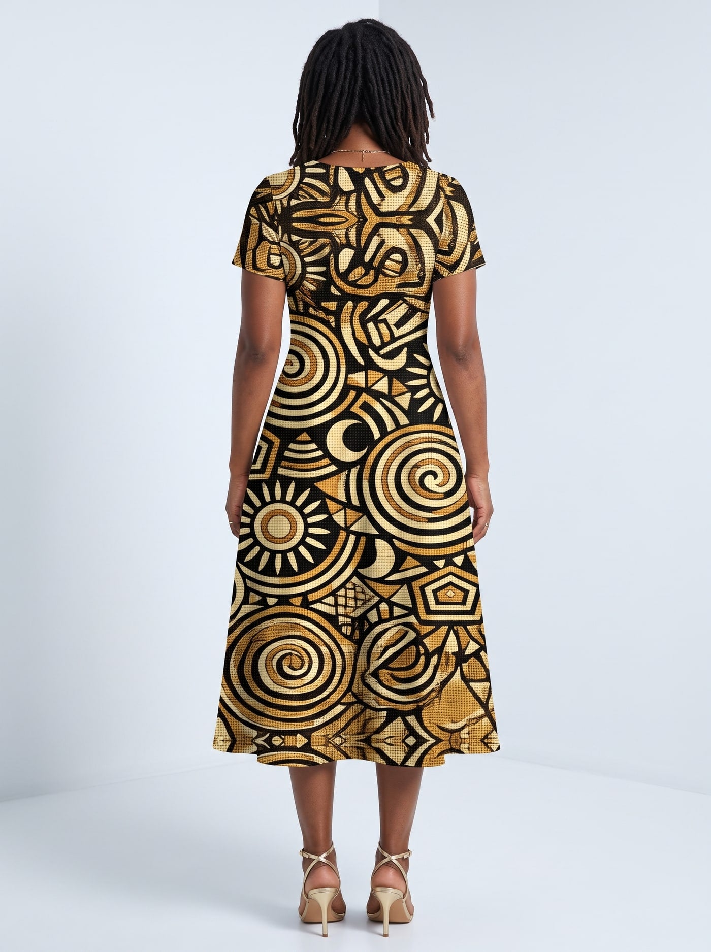 "Sahara" Sweetheart Midi Dress