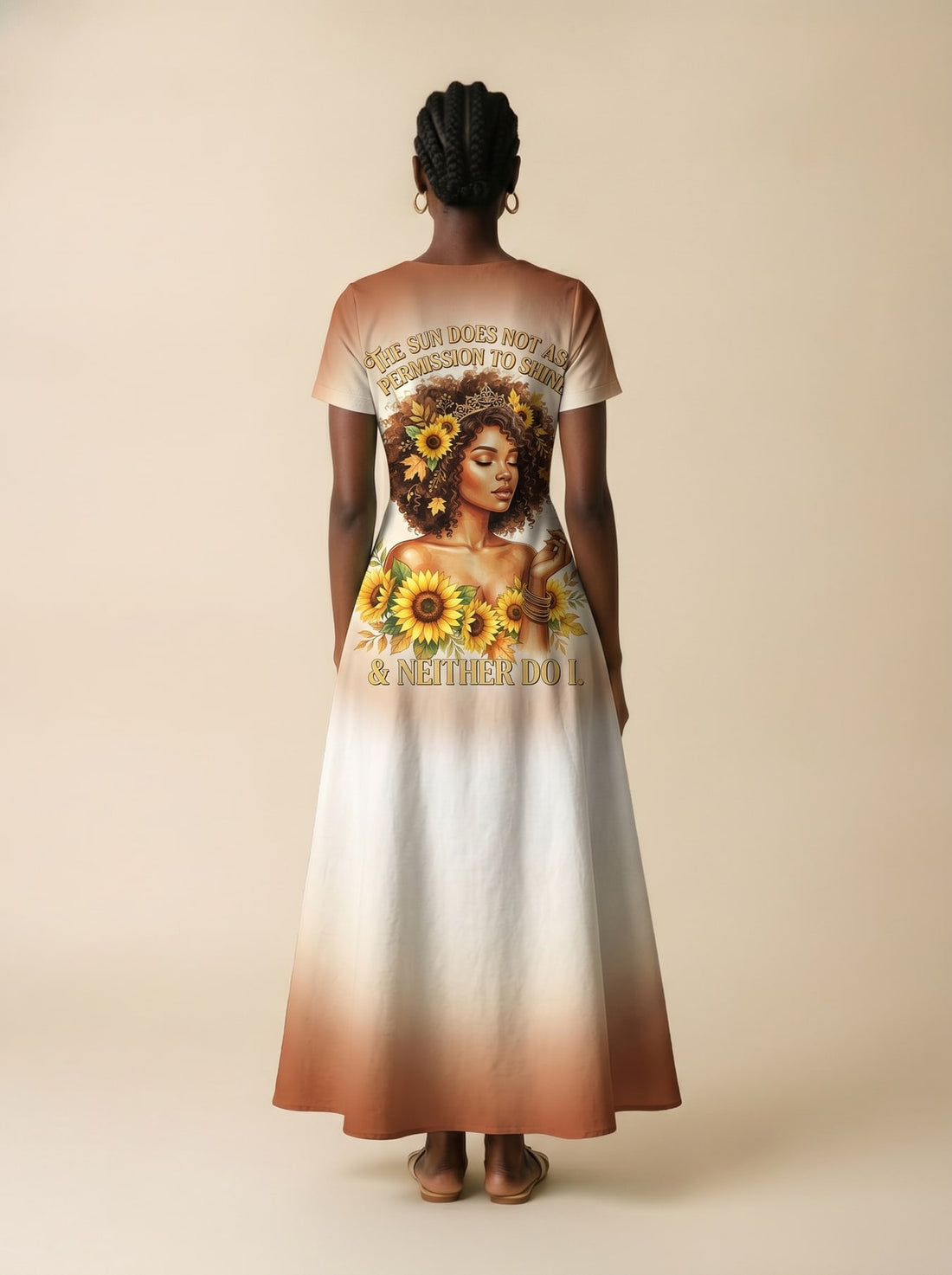"Shine Unbound" Short Sleeve Maxi Dress