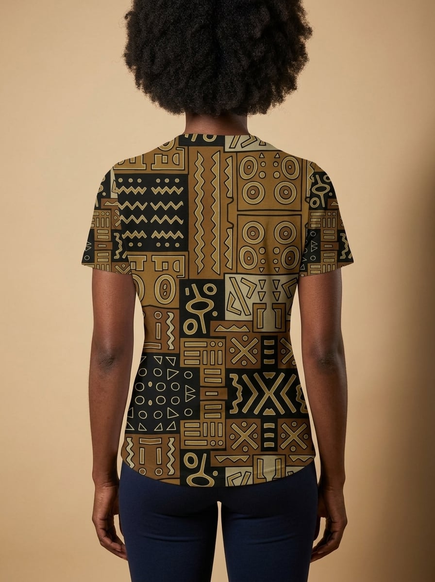 Sankofa V-Neck T-Shirt