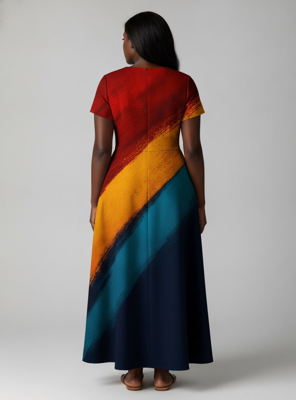 "Nala" Short Sleeve Maxi Dress