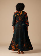 "Huru" Long Sleeve Maxi Dress
