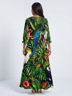 "Manyoya" Long Sleeve Maxi Dress