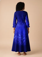 Black Woman Loved Long Sleeve Maxi Dress