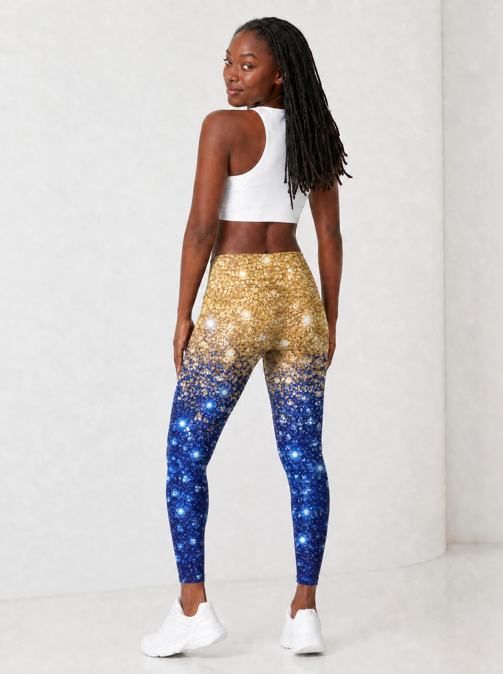 "Angaza" Leggings — full body view on model