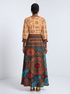 "Mto" Long Sleeve Maxi Dress