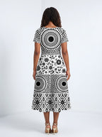 "Mwanga" Sweetheart Midi Dress
