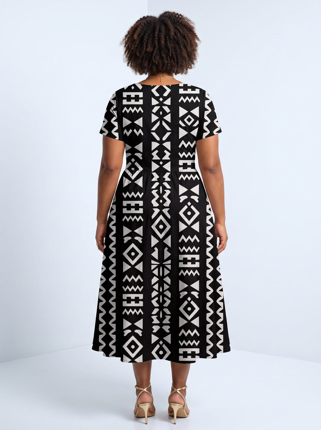 "Kuba" Sweetheart Midi Dress